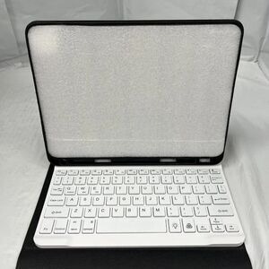 Boriyuan Rose Gold Bluetooth Backlit 10.9" Tablet Keyboard Folio Cover MS52